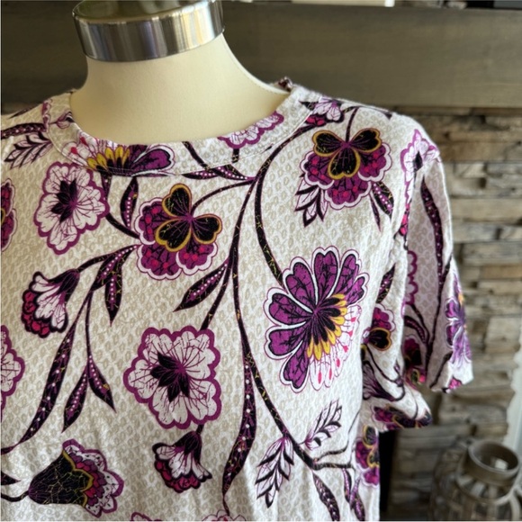 LOFT Pink and Purple Fitted T-Shirt - Picture 7 of 16